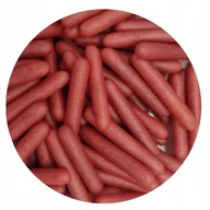 Dodatki do ciast w proszku - POSYPKA CUKROWA Duże Pałeczki MAKARONI czerwone 20g - miniaturka - grafika 1