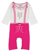 Śpiochy dla niemowląt - Isartrachten Rampers w kolorze różowo-białym - miniaturka - grafika 1
