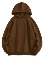 Bluzy męskie - Bluza z Kapturem MAVIS LAVEN Unisex, Rozmiar S, Brązowa - miniaturka - grafika 1