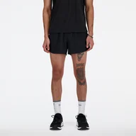 Spodenki męskie - Spodenki męskie New Balance MS41280BK  czarne - miniaturka - grafika 1