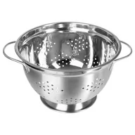 Miski i półmiski - 5five Simple Smart Durszlak ze stali nierdzewnej praktyczna pomoc kuchenna 25 cm średnicy 2 wygodne uchwyty B01EK7LONA - miniaturka - grafika 1