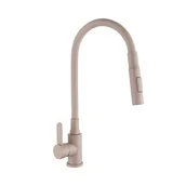 Baterie kuchenne - Bateria kuchenna Invena Roko z elastyczną 2f wylewką, beżowa - miniaturka - grafika 1