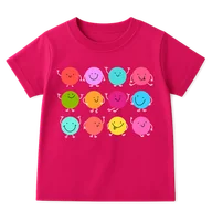 Koszulki dla dziewczynek - Różowa koszulka w kropki na DZIEŃ KROPKI - miniaturka - grafika 1