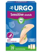 Apteczki i materiały opatrunkowe - Urgo Sensitive Stretch plastry 20 sztuk - miniaturka - grafika 1