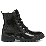 Buty dla dziewczynek - Kozaki Geox Jr Casey J9420G 000KC C9999 S Czarny - miniaturka - grafika 1