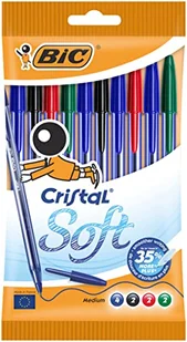 BIC 918533 Cristal Soft długopis 10 sztuk, różne kolory - Długopisy - miniaturka - grafika 1