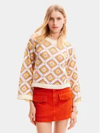 Swetry damskie - Desigual Sweter Willow 24SWJF25 Kolorowy Loose Fit - miniaturka - grafika 1