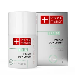 Krem na dzień z kwasem traneksamowym - przebarwienia i rumień - filtry SPF 30 - Peel Mission - Intense - Day Cream SPF30 Tranexamic Acid - 50 ml - Kremy do twarzy - miniaturka - grafika 1