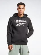 Bluzy męskie - Reebok Bluza Identity Stacked Logo H54802 Czarny Regular Fit - miniaturka - grafika 1