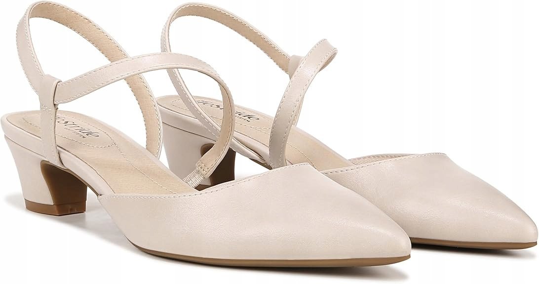 LIFE STRIDE CZÓŁENKA BEŻOWE PŁASKI OBCAS Z PASECZKAMI ELEGANCKIE 36,5 6KA