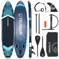 Plecaki - Deska Sup Dmuchana Do Pływania Pompowana Akcesoria Plecak Tsunami 350cm T12 - miniaturka - grafika 1