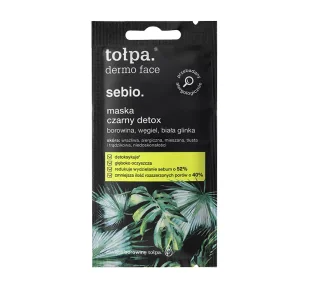 Tołpa DERMO FACE SEBIO. MASKA CZARNY DETOX 8ML - Maseczki do twarzy - miniaturka - grafika 1