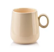 Kubki - AFFEKDESIGN AFFEKDESIGN ALISA KUBEK 400 ML BEŻOWY PORCELANA HTD6368 12 - miniaturka - grafika 1