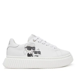 Sneakersy Karl Lagerfeld Kids Z30371 M Biały - Buty dla dziewczynek - miniaturka - grafika 1
