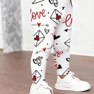 Spodnie i spodenki dla dziewczynek - TEMU Legginsy dla Dziewczynek z Uroczym Nadrukiem – Wygodne, Oddychające, Elastyczne, Na Każdą Porę Roku, Do Zabawy i Na Codzień, Idealne na Prezent, - miniaturka - grafika 1