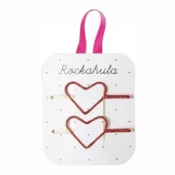 Ozdoby do włosów - Rockahula Kids - 2 wsuwki do włosów Glitter Heart Red - miniaturka - grafika 1