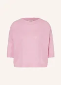 Moda i Uroda OUTLET - Lilienfels Sweter Z Kaszmiru Z Rękawem 3/4 rosa - miniaturka - grafika 1