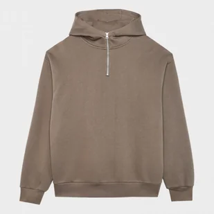 Męska bluza dresowa nierozpinana z kapturem Outhorn OTHAW23TSWSM0760 - khaki - Bluzy sportowe męskie - miniaturka - grafika 1