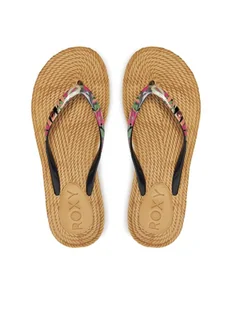 Roxy Japonki ARJL101004 Czarny - Klapki i japonki damskie - miniaturka - grafika 1