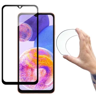 Wozinsky Full Cover Flexi Nano folia szklana szkło hartowane z ramką Samsung Galaxy A23 przezroczysty - Szkła hartowane na telefon - miniaturka - grafika 1