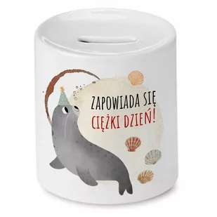 Skarbonka Z Foczką Foczki Słodki na Prezent z Nadrukiem ze Zdjęciem - Skarbonki - miniaturka - grafika 1
