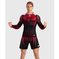 Kimona, stroje i obuwie - Venum Rashguard Długi Rękaw Long Sleeve Adrenaline Red - miniaturka - grafika 1