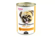 Mokra karma dla psów - Karma mokra dla psa CHICO Szau Hau, wołowina drób i warzywa kawałki w sosie, 415 g - miniaturka - grafika 1
