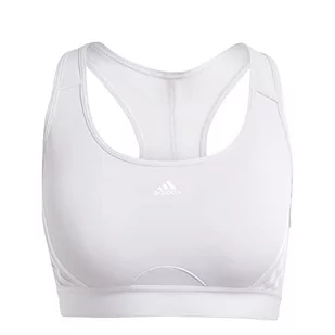 adidas PowerReact Lekkie wsparcie sportowe stanik, Silver Dawn/White, XL - Biustonosze - miniaturka - grafika 1