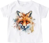 Koszulki dla dziewczynek - koszulka z lisem dla dziewczynki - miniaturka - grafika 1