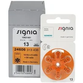 Baterie i akcesoria - Baterie do aparatów słuchowych Siemens SIGNIA 13, 1.45 V, 60 szt - miniaturka - grafika 1