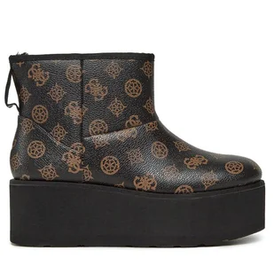 Botki Guess Jillan FL8JAL FAL10 Brązowy - Botki damskie - miniaturka - grafika 1