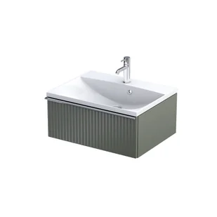 Szafka łazienkowa pod umywalkę Oristo Etna 60 cm zielony mat OR52-SD1S-60-17R - Szafki łazienkowe - miniaturka - grafika 1