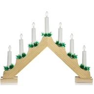 Oświetlenie świąteczne - LED Świecznik bozonarodzeniowy 7xLED/2,6W/230V drewno - miniaturka - grafika 1