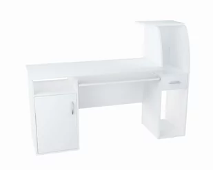 Biurko RESET B003 Dąb Sonoma-Biały 74x150x50 cm - Biurka - miniaturka - grafika 2
