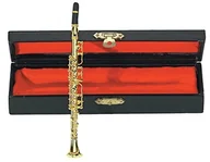 Instrumenty dęte - Gewa Miniaturinstrument Klarinette im Etui, ca. 15 cm - miniaturka - grafika 1