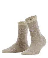Skarpetki damskie - FALKE Kobiety Skarpety Gentle Woman W SO Organiczna Bawełna z wzorem 1 Para, Brązowy (Cafe Latte 4360), 37-38 - miniaturka - grafika 1