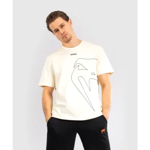 Venum T-Shirt Koszulka Giant Contender Off-White - Koszulki sportowe męskie - miniaturka - grafika 1