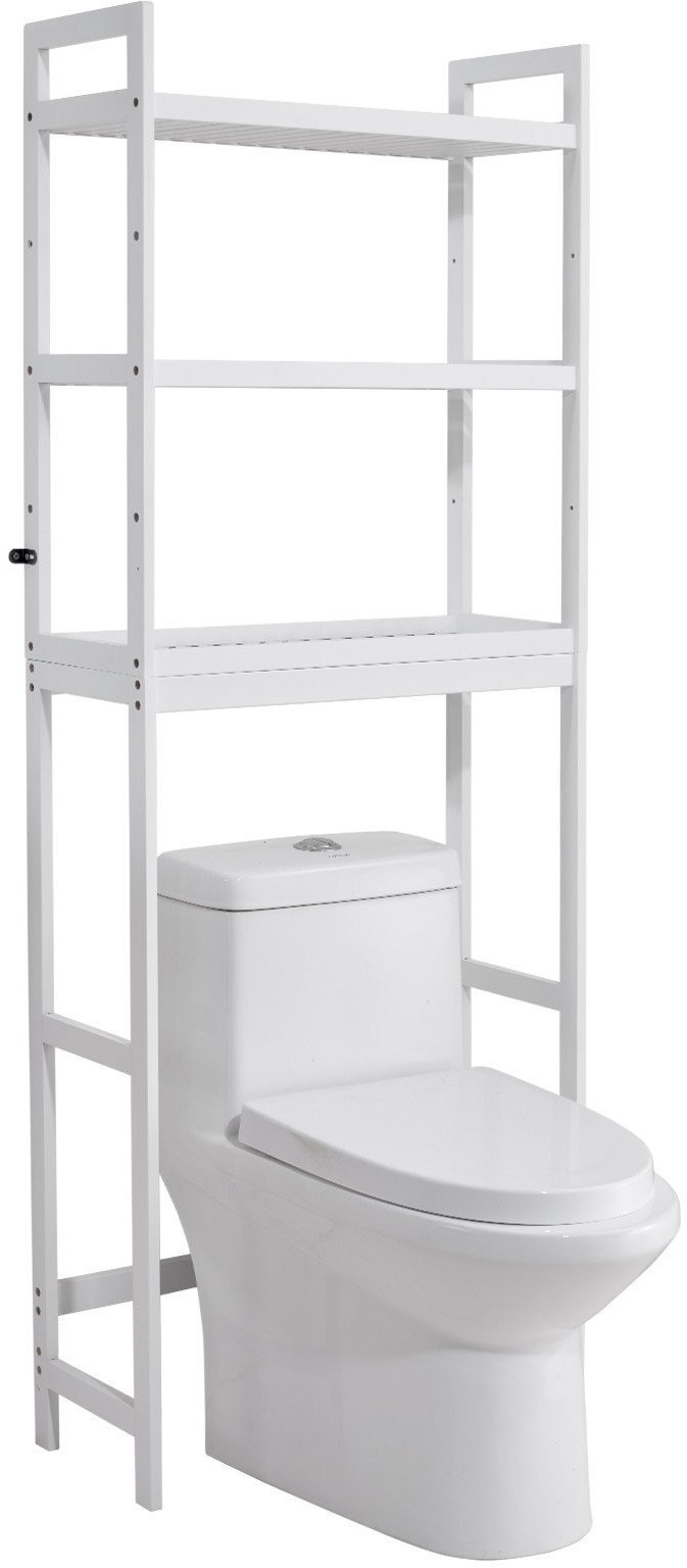 Szafka nad WC pralkę do łazienki półka regał 1,7 m Biała