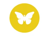 Obrusy i serwetki - Podstawka pod kubek - Motylek - 10 cm - 1 szt. - miniaturka - grafika 1