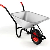 Taczki - Taczka ocynkowana 250kg z Oponami pneumatycznymi - miniaturka - grafika 1