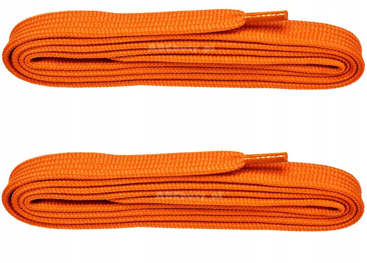 POMARAŃCZOWE Sznurowadła SZEROKIE 7 mm DO TRAMPEK Płaskie Sznurówki 120 cm