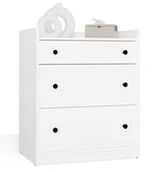 Komody - Biała komoda z 3 szufladami - Waxid - miniaturka - grafika 1