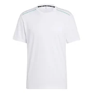 Koszulki męskie - adidas T-shirt męski (Short Sleeve) Wo Base Logo T, biały/przezroczysty, IB7904, L - miniaturka - grafika 1