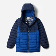 Kurtki i płaszcze dla chłopców - Kurtka chłopięca zimowa Columbia Powder Lite II Hooded Jacket 2090023433 119 cm (XS) Granatowa (195981516708) - miniaturka - grafika 1