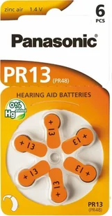 Panasonic Bateria do aparatów słuchowych PR48 6 szt. - Baterie i akcesoria - miniaturka - grafika 1