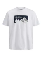 Koszulki męskie - Jack & Jones Koszulka w kolorze białym - miniaturka - grafika 1