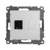 Gniazdka elektryczne - Kontakt Simon Gniazdo komputerowe RJ45 pojedyncze SIMON54 biały - miniaturka - grafika 1