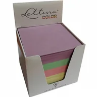 Notesy i bloczki - Kostka biurowa kolorowa w pojemniku kartonowym 85x85x85mm LETTURA 1szt. /DO WYCZERPANIA ZAPASÓW/ - miniaturka - grafika 1