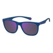 Okulary przeciwsłoneczne - Polaroid PLD 2140/S Semimatt Blue Violet Azure/Violet - miniaturka - grafika 1