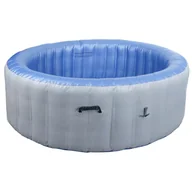 Baseny ogrodowe - Wir HWC-N97, basen zastępczy dla 5 osób, wewnętrzny/zewnętrzny nadmuchiwany laminowany PVC, okrągły Ø198cm, szaro-niebieski - miniaturka - grafika 1